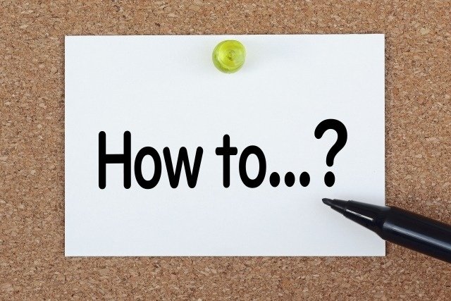 メモに書かれたHow to…?